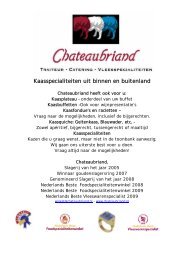 Kaasspecialiteiten uit binnen en buitenland - Chateaubriand