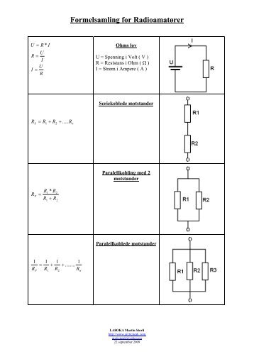 Formelsamling for Radioamatører - arcticpeak
