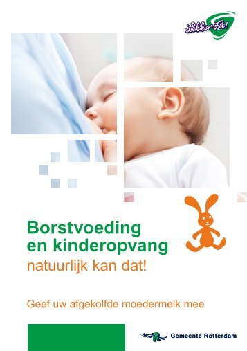 Folder borstvoeding en kinderopvang - Rotterdam Lekker Fit!