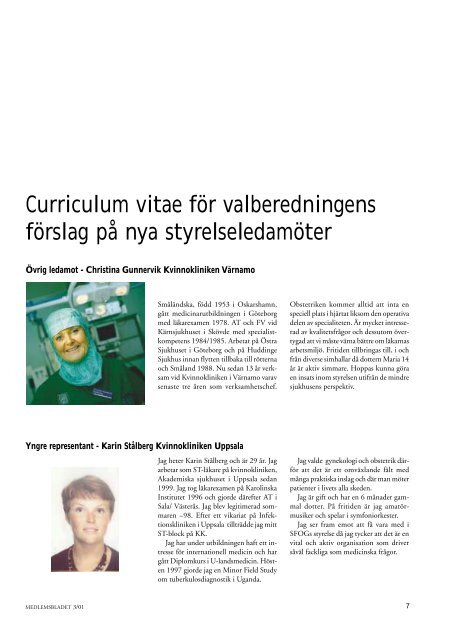 Medlemsblad 3 2001 - SFOG