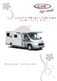 Gebruikshandleiding LMC '12 / '13 Alkoof - ASV Motorhomes