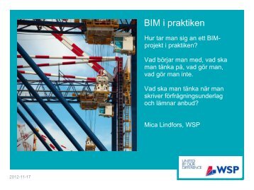 WSP – BIM i praktiken - Adtollo