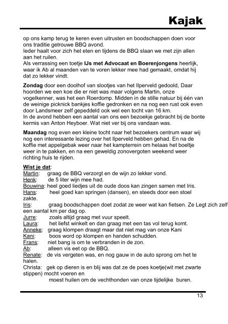Kajak juli/augustus 2012 - Deventer Kano Vereniging