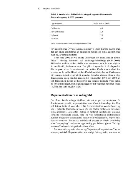 Engagemang, mångfald och integration. Om möjligheter och hinder ...