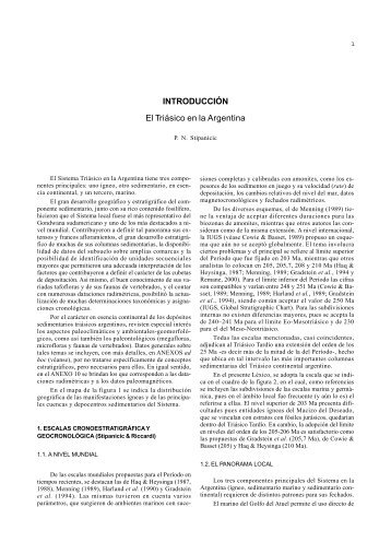 Léxico Estratigráfico de la Argentina - TRIÁSICO - SEGEMAR