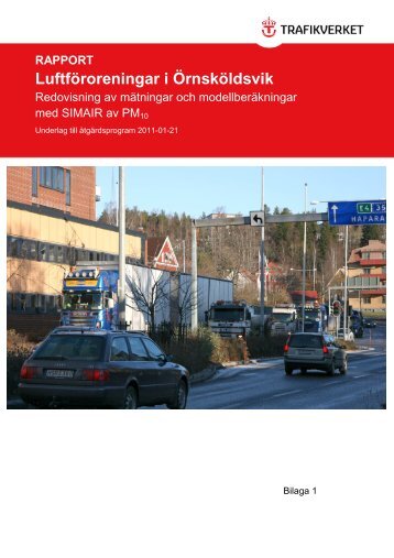 Trafikverkets rapport - Örnsköldsviks kommun
