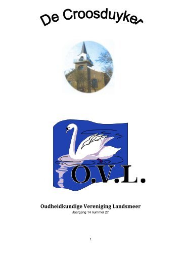 Nummer 27 - Oudheidkundige Vereniging Landsmeer