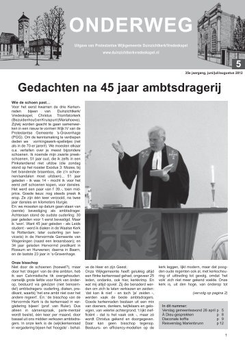 onDerWeG - Duinzichtkerk/Vredeskapel