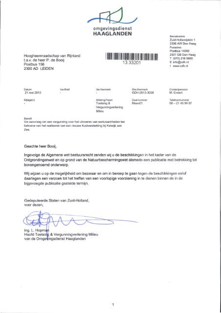 Ontgrondingenvergunning (pdf, 20 mb) - Kustwerk Katwijk