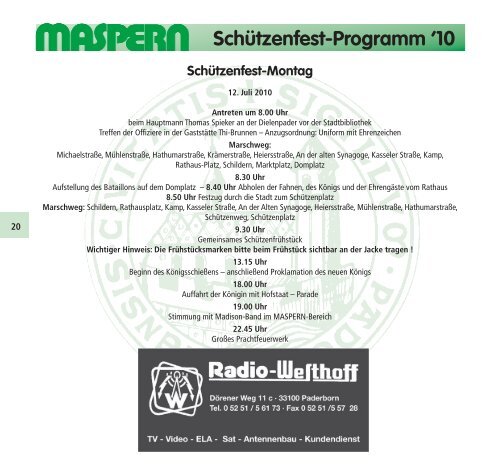 Schützenfest - maspern-kompanie