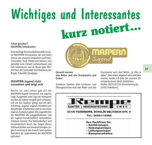 Schützenfest - maspern-kompanie