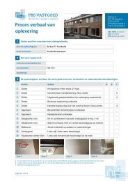 Proces Verbaal van Oplevering voorbeeld - PBS Vastgoed
