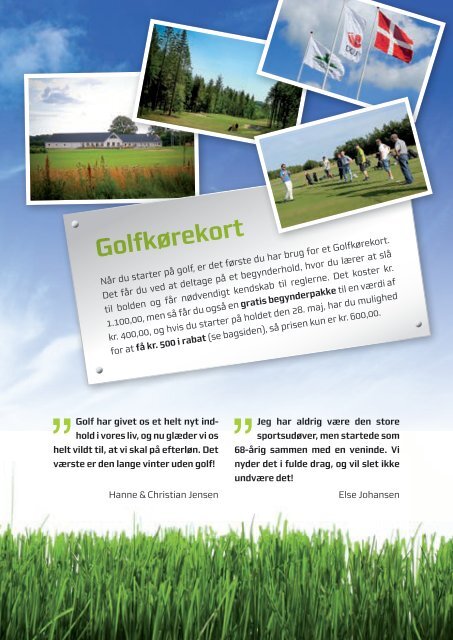 Golf er for alle der har lyst til et sjovt og sundt liv! - Dronninglund ...