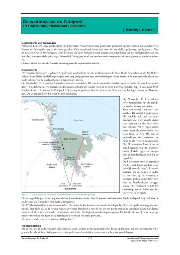 De wedloop om de Zuidpool (PDF-bestand; ca 720 Kb)