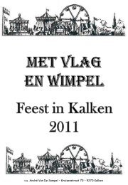 Met Vlag en Wimpel 2011 - Sint-Pietersfeest Kalken