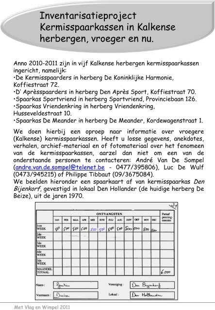 Met Vlag en Wimpel 2011 - Sint-Pietersfeest Kalken