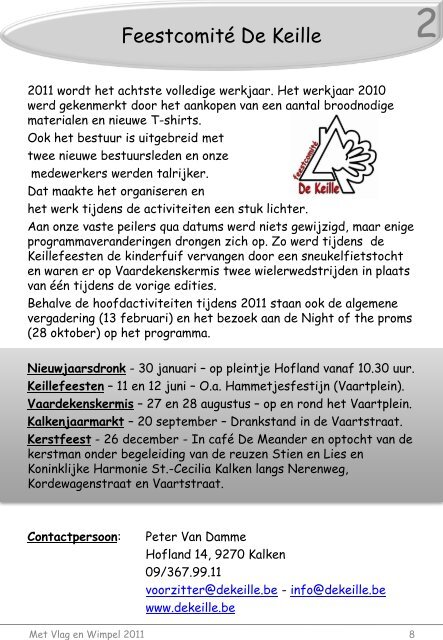Met Vlag en Wimpel 2011 - Sint-Pietersfeest Kalken