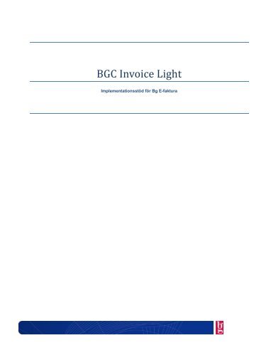 BGC Invoice - Bankgirot