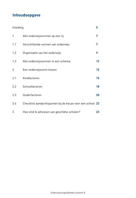 Onderwijsmogelijkheden voor leerlingen - Steunpunt Autisme