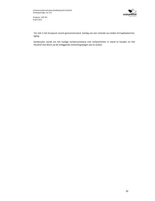Overzicht Bijlagen 'Het Houthof' (ontwerp-omgevingsvergunning en ...