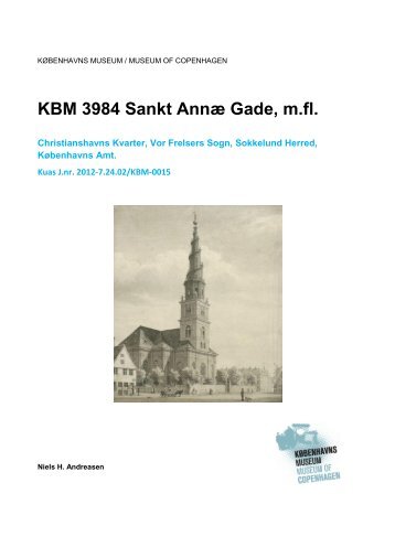 Udgravningsrapport Sankt Annæ Gade m.fl. (KBM3984)