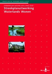 Streekplanuitwerking Waterlands Wonen - Provincie Noord-Holland