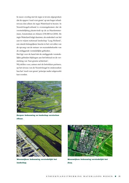 Streekplanuitwerking Waterlands Wonen - Provincie Noord-Holland