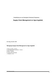 Supply Chain Management en Agro-logistiek - Stichting Agro Keten ...