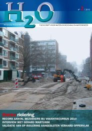 thema riolering - H2O - Tijdschrift voor watervoorziening en ...