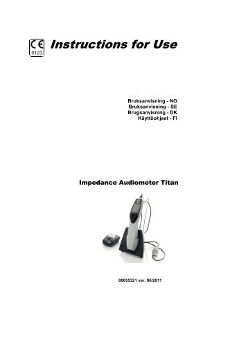 Titan brugsanvisning - dansk - Interacoustics.co.uk