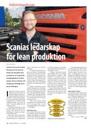 Scanias ledarskap för lean produktion - Sandholm Associates