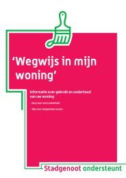 'Wegwijs in mijn woning' - Stadgenoot