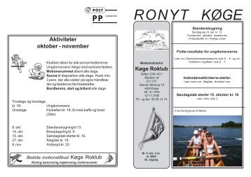 Ronyt nr. 5 Oktober-November - Køge Roklub