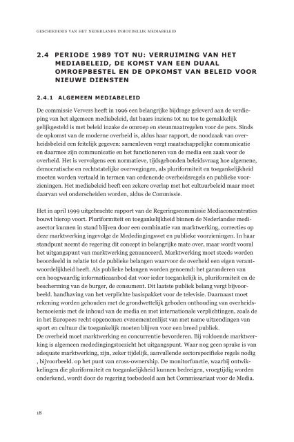 Geschiedenis van het Nederlands inhoudelijk mediabeleid - Oapen