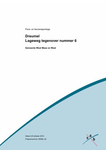 Dreumel Lageweg tegenover nummer 6 - Gemeente West Maas en ...