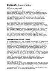 Bibliografische conventies - HumOZ - Universiteit van Amsterdam