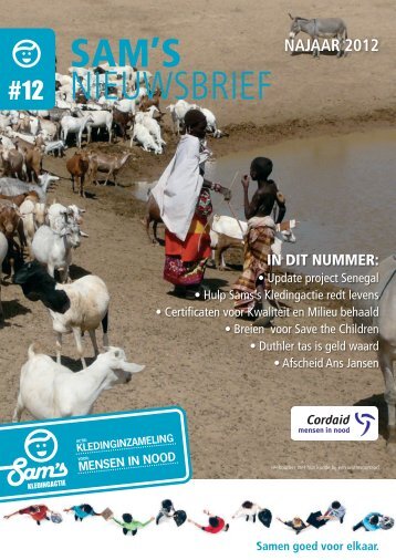 Nieuwsbrief Najaar 2012 Download - Sam's Kledingactie