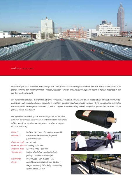 Hertalan EPDM daksystemen