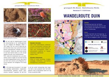 wandelpad duin.pdf - Grenspark De Zoom - Kalmthoutse Heide