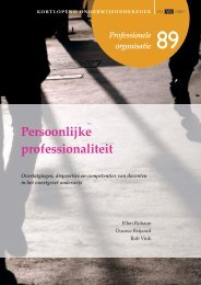 Persoonlijke professionaliteit - Kortlopend Onderwijsonderzoek