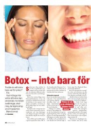 Botox mot gnisslande tänder - Stureplanskliniken