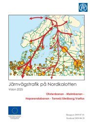 Vision 2025 Nordkalotten Järnväg - Utveckling av Nordkalottens ...
