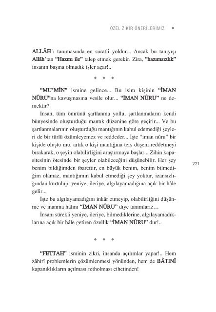 Dua Ve Zikir – PDF - ahmed hulusi web sitesi - download