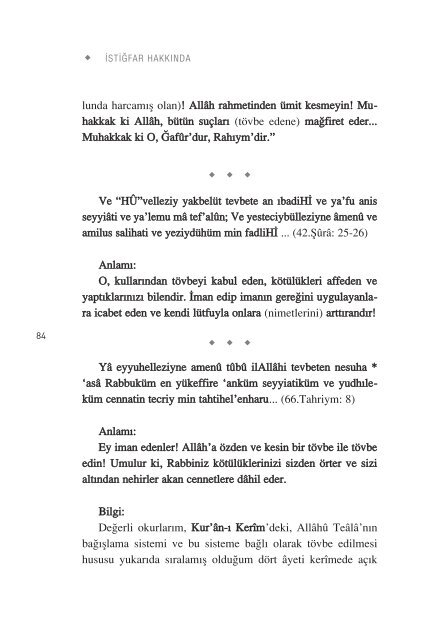 Dua Ve Zikir – PDF - ahmed hulusi web sitesi - download