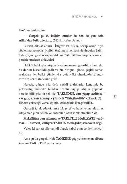 Dua Ve Zikir – PDF - ahmed hulusi web sitesi - download