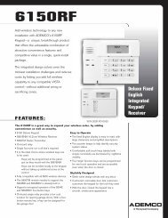 Honeywell 6150RF Data Sheet - NoCrook