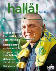 hallå! Nr 4 2011 - Halmstad Fastighets AB