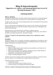 Autismeprojektet - beskrivelse af tilbud xxx - Herning Kommune