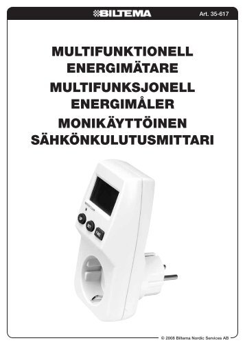 MULTIFUNKTIONELL ENERGIMÄTARE ... - Biltema