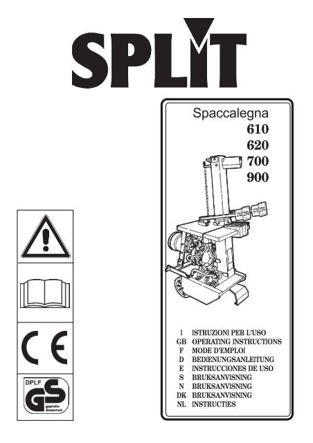 Spaccalegna 610 620 700 900 - Oleo-Mac